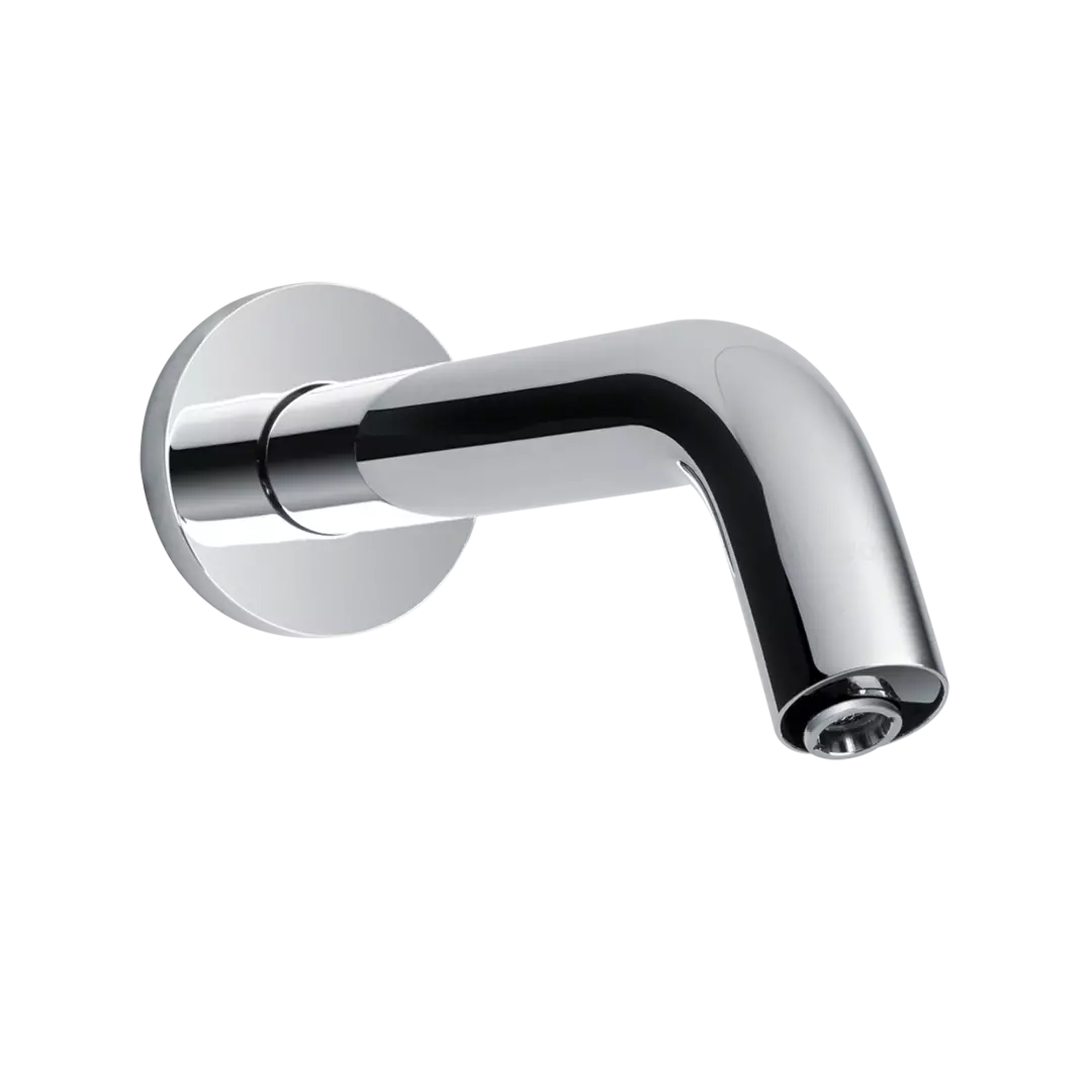 Helix Wall-Mount ECOPOWER® 0.35 GPM Electronic Touchless Sensor Bathroom Faucet with Mixing Valve, Polished Chrome material