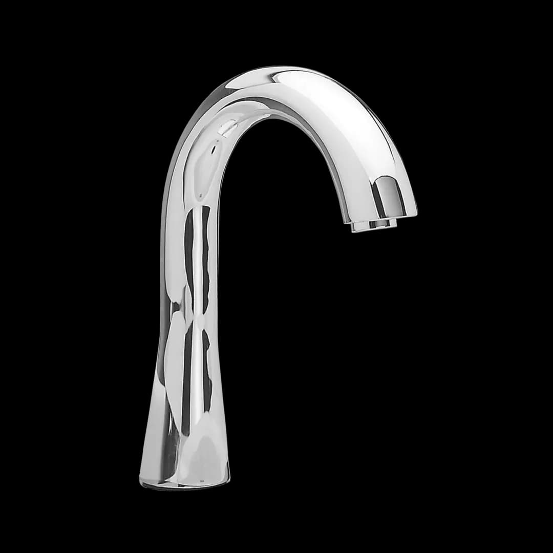Gooseneck ECOPOWER® 0.35 GPM Electronic Touchless Sensor Bathroom Faucet with Mixing Valve, Polished Chrome - TEL153-D20EM#CP material