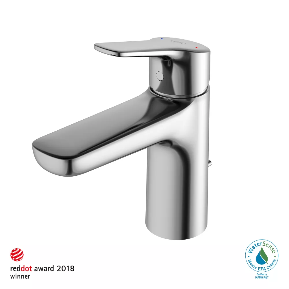 GS Series 1.2 GPM Single Handle Bathroom Sink Faucet with COMFORT GLIDE Technology and Drain Assembly, Polished Chrome - TLG03301U#CP material
