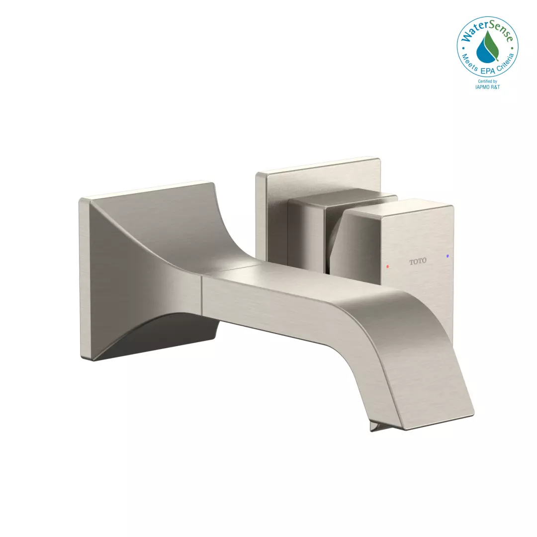 GC 1.2 GPM Wall-Mount Single-Handle Bathroom Faucet with COMFORT GLIDE Technology, Brushed Nickel - TLG08307U#BN material