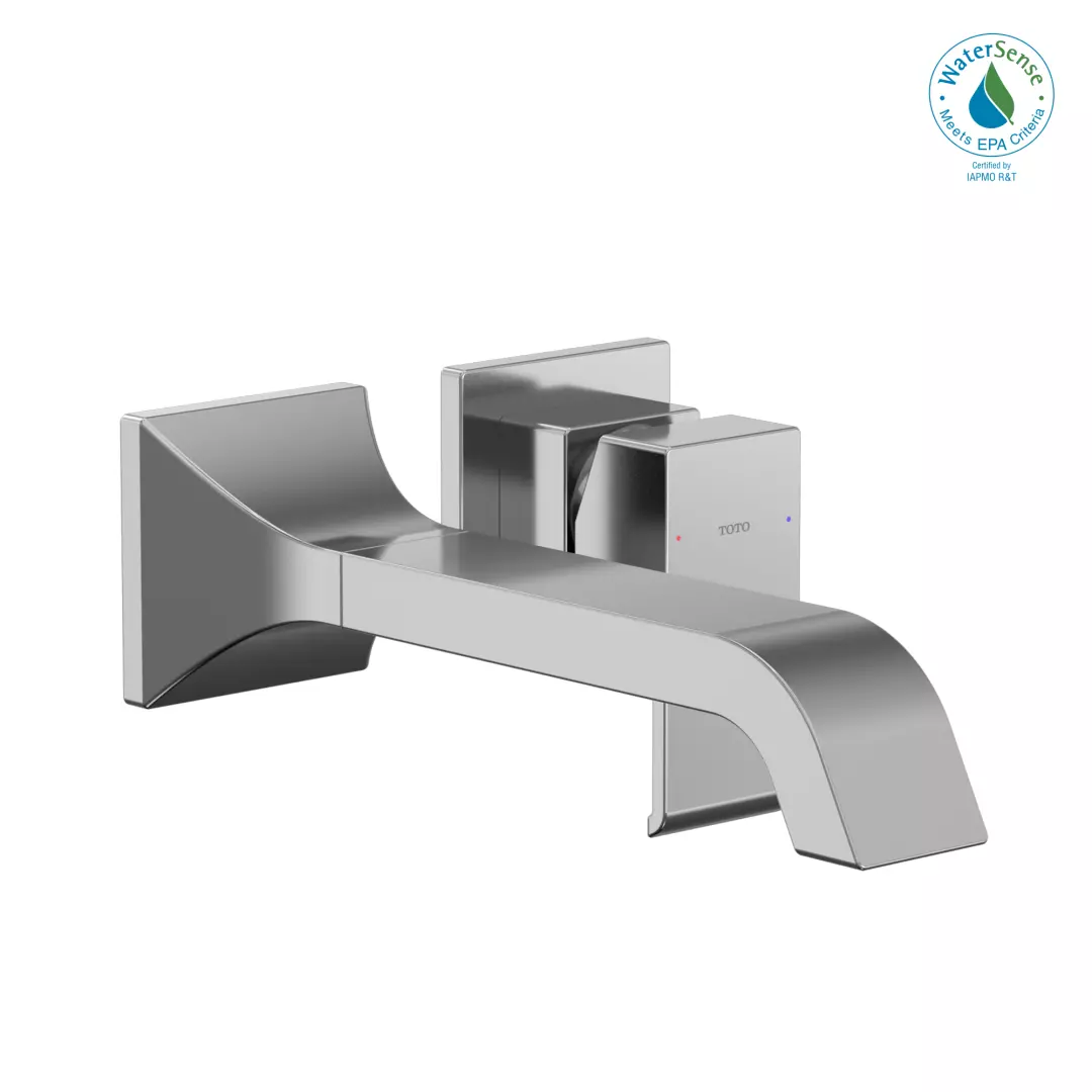 GC 1.2 GPM Wall-Mount Single-Handle Long Bathroom Faucet with COMFORT GLIDE Technology, Polished Chrome - TLG08308U#CP material