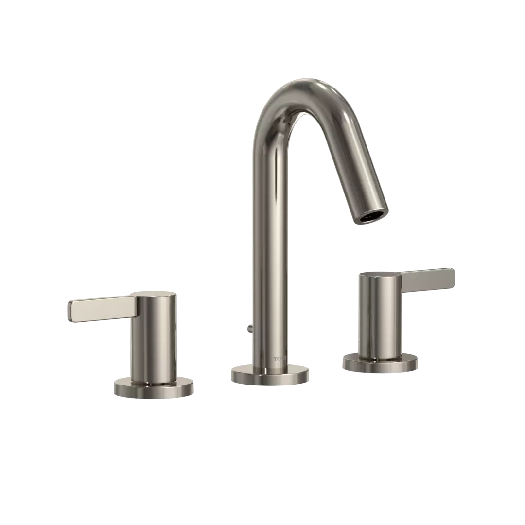 GF Series 1.2 GPM Two Lever Handle Widespread Bathroom Sink Faucet, Polished Nickel - TLG11201UA#PN material
