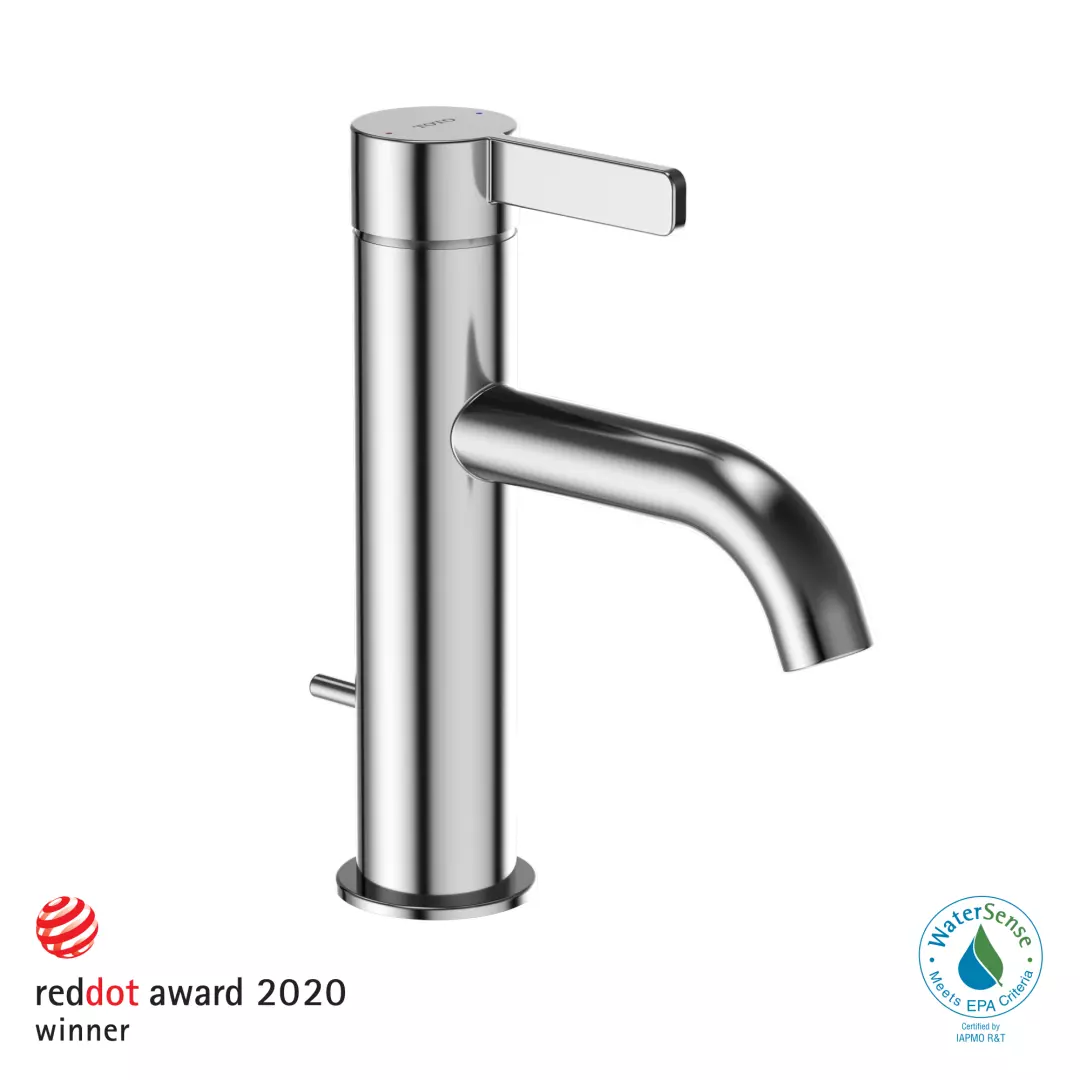 GF Series 1.2 GPM Single Handle Bathroom Sink Faucet with COMFORT GLIDE Technology and Drain Assembly, Polished Chrome - TLG11301U#CP material
