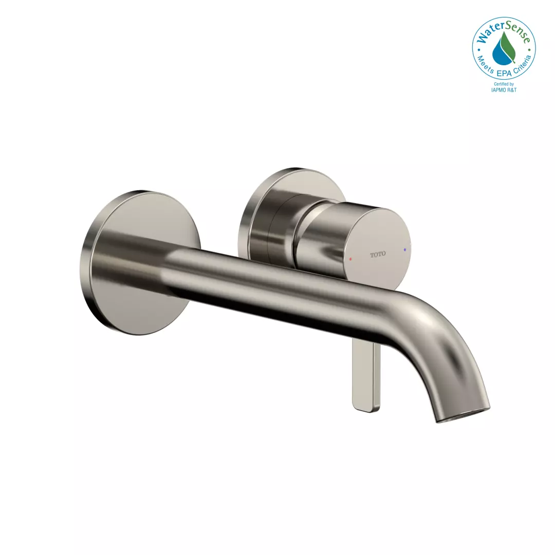 GF 1.2 GPM Wall-Mount Single-Handle Long Bathroom Faucet with COMFORT GLIDE Technology, Polished Nickel - TLG11308U#PN material