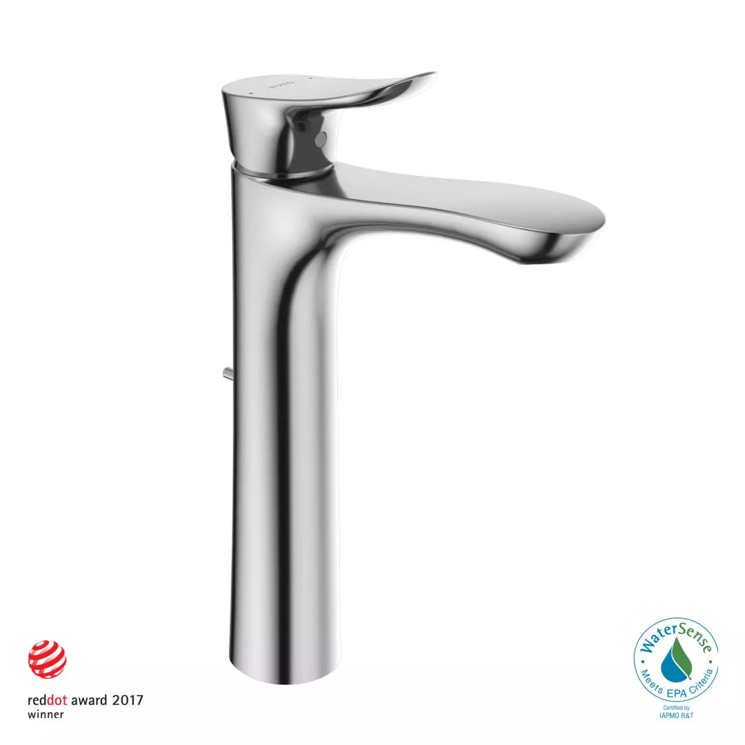 GO 1.2 GPM Single Handle Vessel Bathroom Sink Faucet with COMFORT GLIDEâ„¢ Technology, Polished Chrome - TLG01307U#CP material