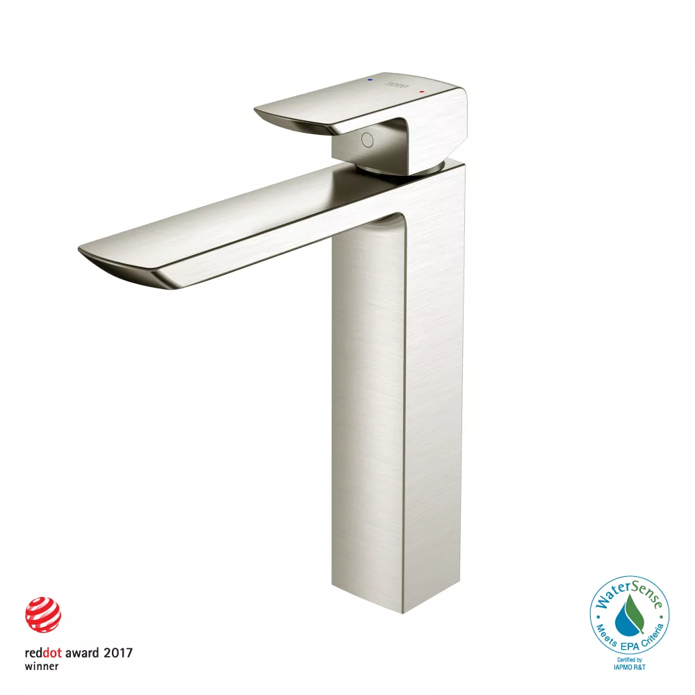 GR 1.2 GPM Single Handle Vessel Bathroom Sink Faucet with COMFORT GLIDEâ„¢ Technology, Brushed Nickel - TLG02307U#BN material