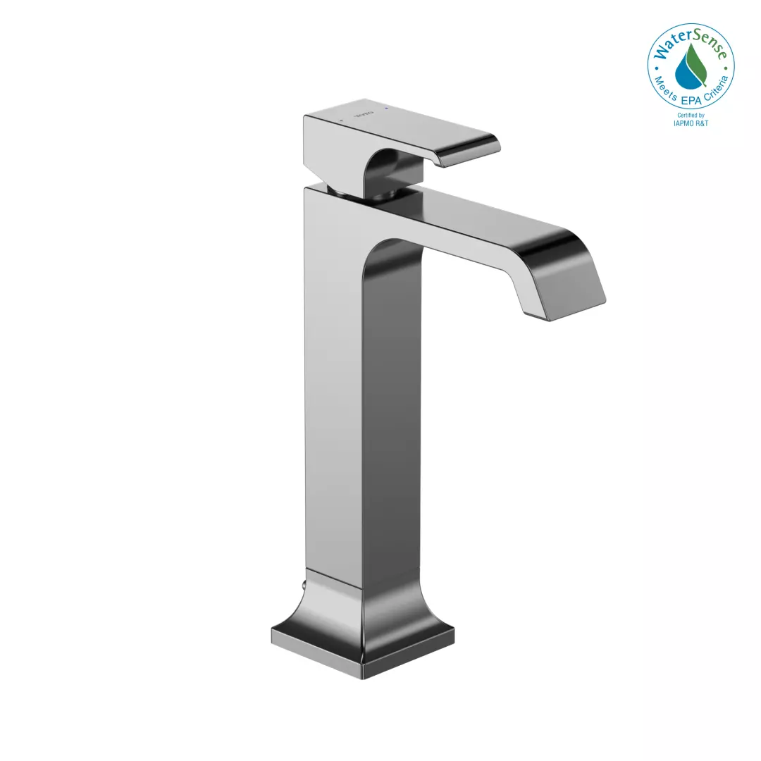 GC 1.2 GPM Single Handle Vessel Bathroom Sink Faucet with COMFORT GLIDE Technology, Polished Chrome - TLG08305U#CP material