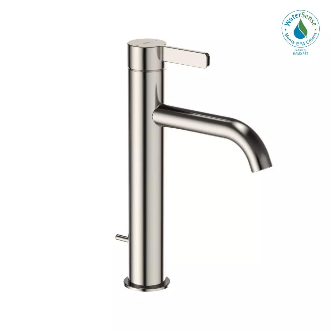 GF 1.2 GPM Single Handle Semi-Vessel Bathroom Sink Faucet with COMFORT GLIDE Technology, Polished Nickel - TLG11303U#PN material