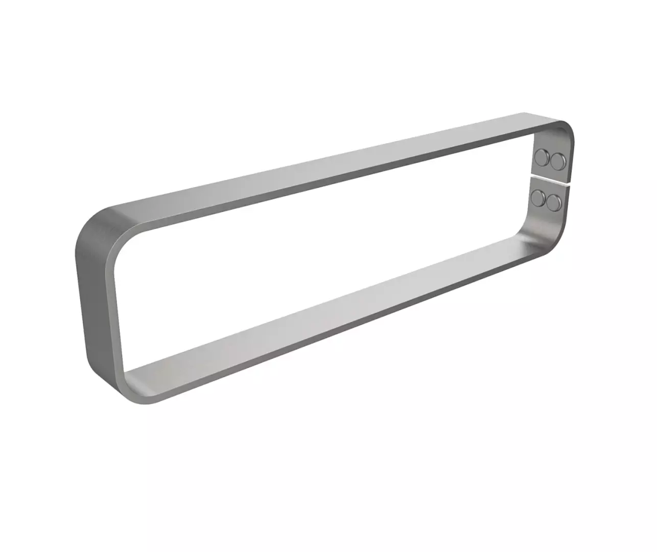 Manhattan Vertical Hand Towel Holder in Brushed Chrome material
