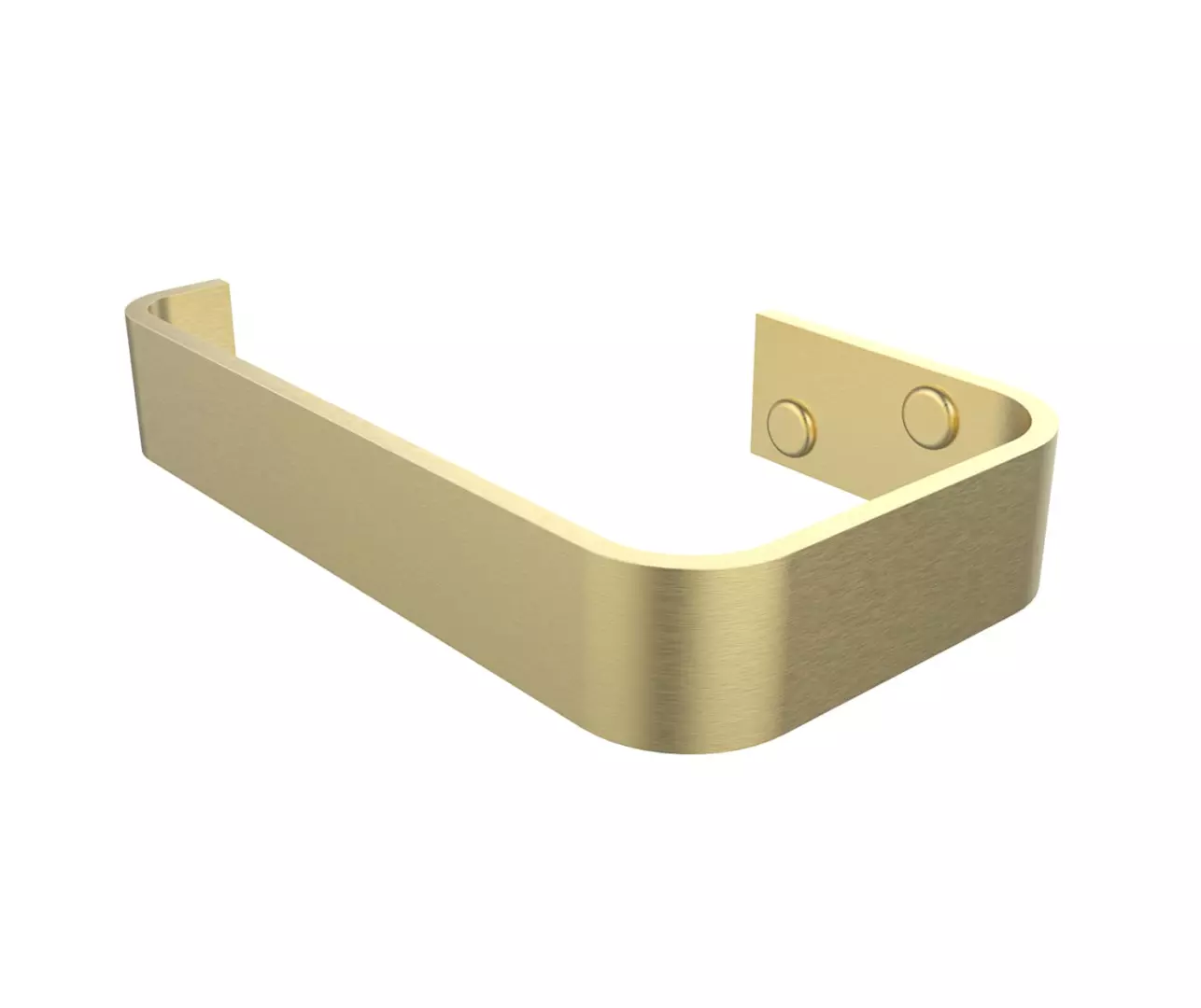 Manhattan Toilet Paper Holder in Brushed Gold material