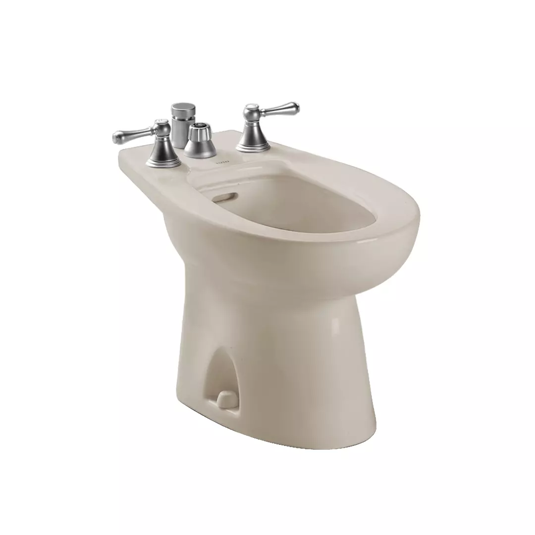 Piedmont® Deck Mount Vertical Spray Flushing Rim Bidet, Bone - BT500B#03 material