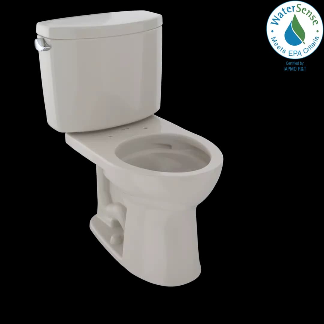 Drake® II Two-Piece Round 1.28 GPF Universal Height Toilet with CEFIONTECT, Bone - CST453CEFG#03 material