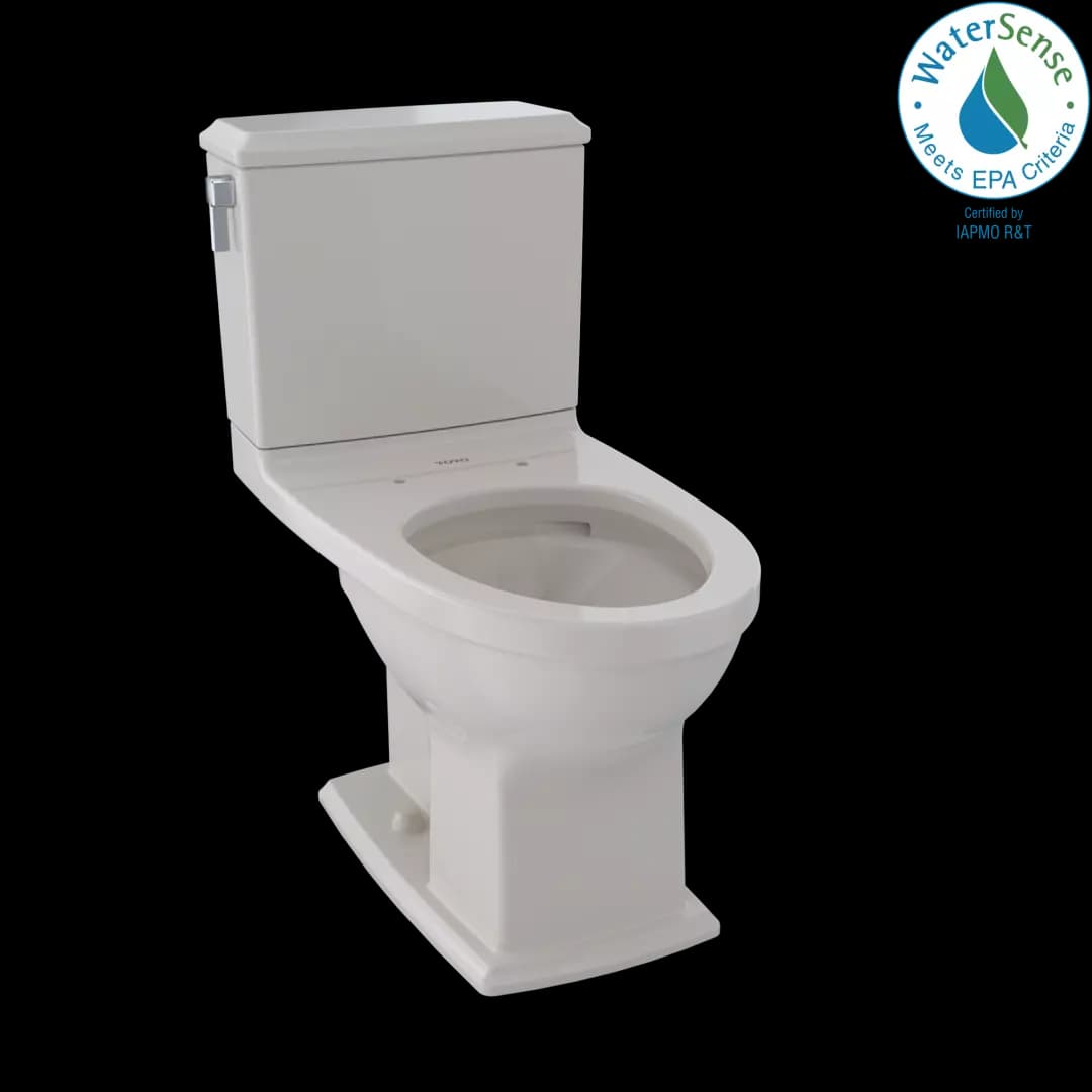 Connelly® Two-Piece Elongated Dual-Max®, Dual Flush 1.28 and 0.9 GPF Universal Height Toilet with CEFIONTECT, Sedona Beige - CST494CEMFG#12 material