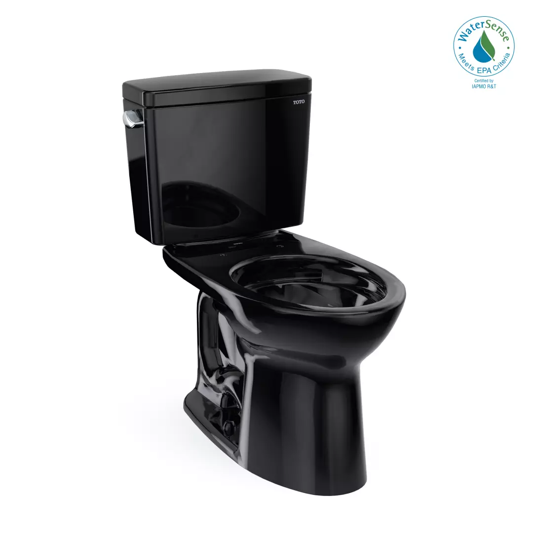 Drake® Two-Piece Elongated 1.28 GPF Universal Height TORNADO FLUSH® Toilet, Ebony - CST776CEF#51 material
