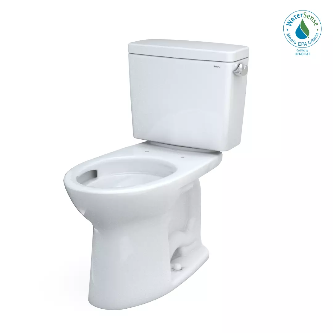 Drake® Two-Piece Elongated 1.28 GPF Universal Height TORNADO FLUSH® Toilet with CEFIONTECT® and Right-Hand Trip Lever, 10 Inch Rough-In, Cotton White - CST776CEFRG.10#01 material