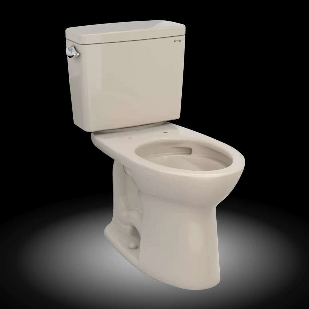 Drake® Two-Piece Elongated 1.6 GPF TORNADO FLUSH® Toilet with CEFIONTECT®, Bone - CST776CSG#03 material