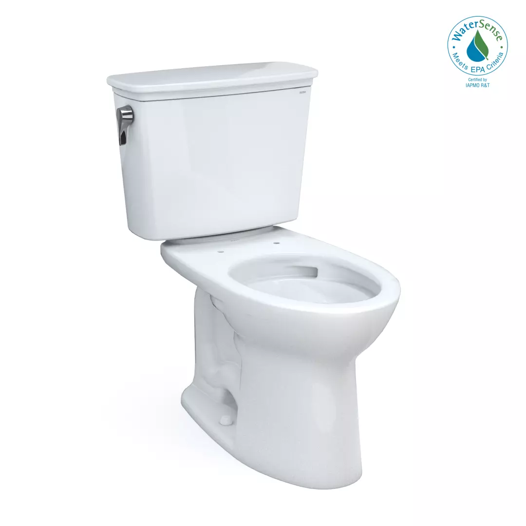 Drake® Transitional Two-Piece Elongated 1.28 GPF TORNADO FLUSH® Toilet with CEFIONTECT®, Cotton White - CST786CEG#01 material
