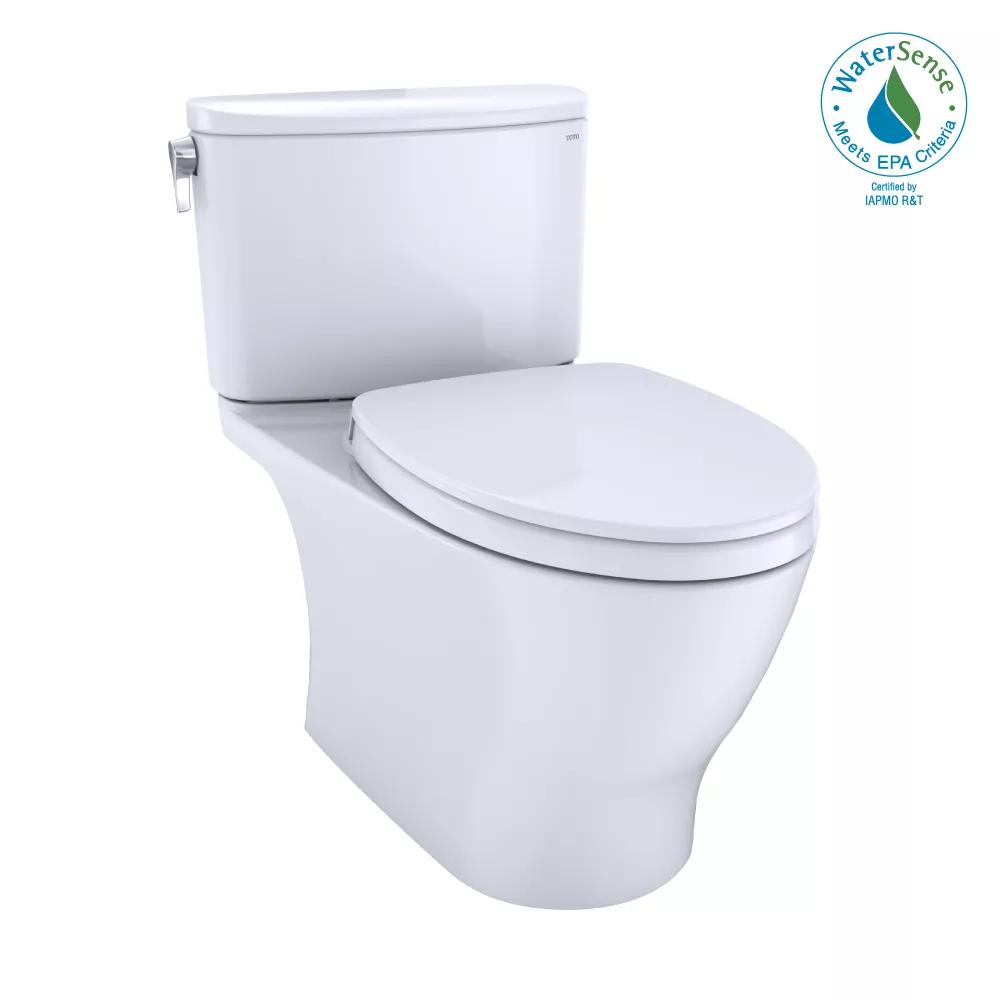 Nexus® Two-Piece Elongated 1.28 GPF Universal Height Toilet with CEFIONTECT® and SS124 SoftClose Seat, WASHLET®+ Ready, Cotton White - MS442124CEFG#01 material