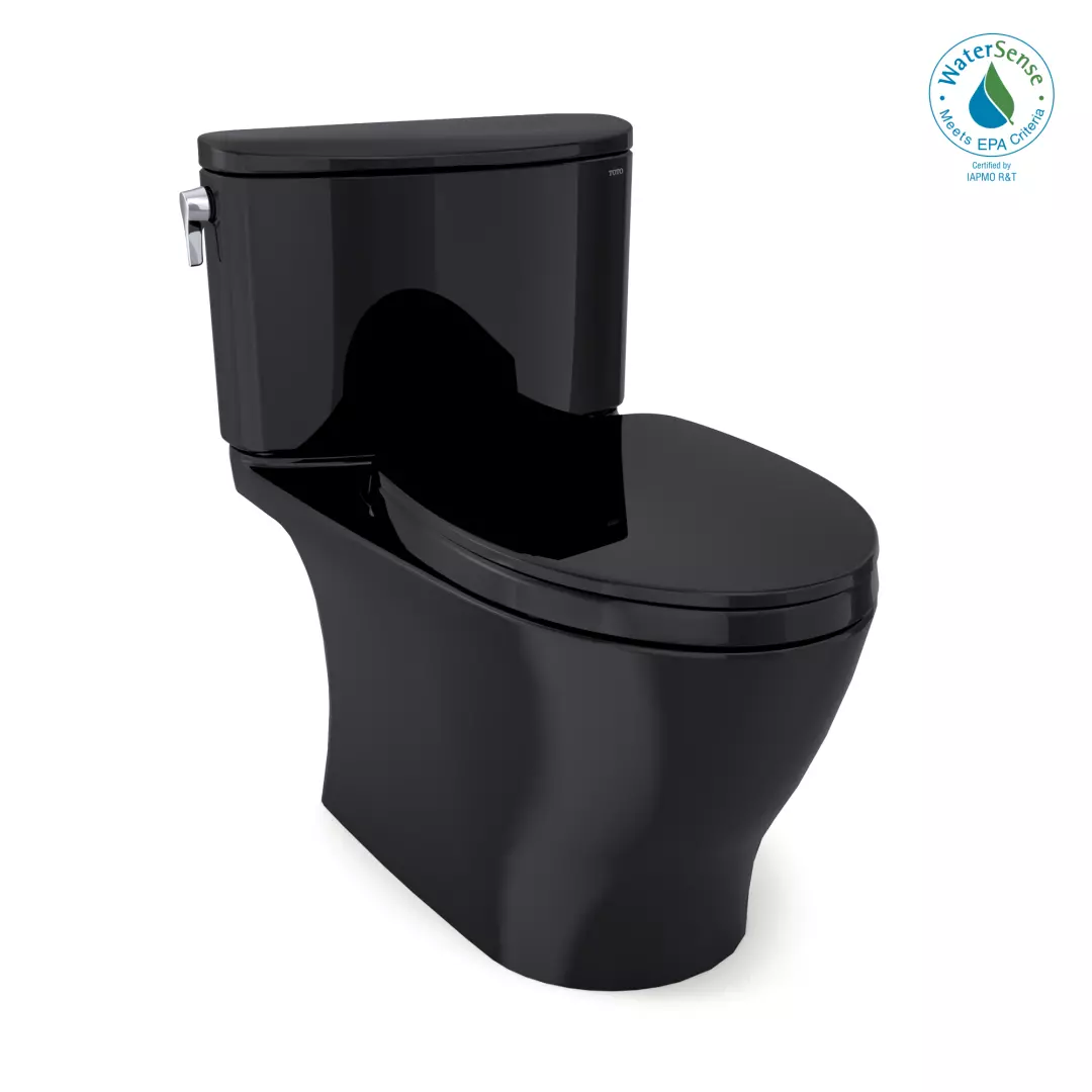 Nexus® 1G® Two-Piece Elongated 1.0 GPF Universal Height Toilet with SS124 SoftClose Seat, WASHLET+ Ready, Ebony - MS442124CUF#51 material