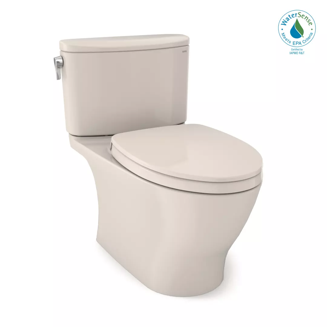 Nexus® 1G® Two-Piece Elongated 1.0 GPF Universal Height Toilet with CEFIONTECT® and SS124 SoftClose Seat, WASHLET®+ Ready, Sedona Beige - MS442124CUFG#12 material