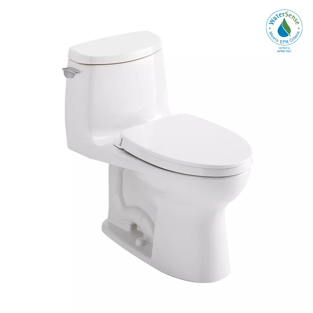 UltraMax® II 1G® One-Piece Elongated 1.0 GPF Universal Height Toilet with CEFIONTECT and SS124 SoftClose Seat, WASHLET+ Ready, Cotton White - MS604124CUFG#01 material