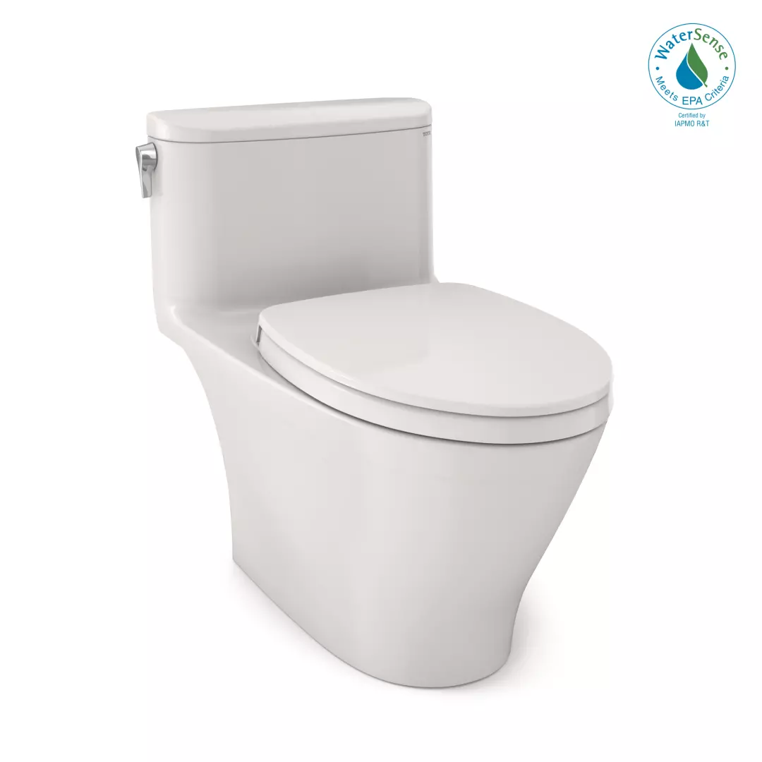 Nexus® One-Piece Elongated 1.28 GPF Universal Height Toilet with CEFIONTECT® and SS124 SoftClose Seat, WASHLET®+ Ready, Colonial White - MS642124CEFG#11 material