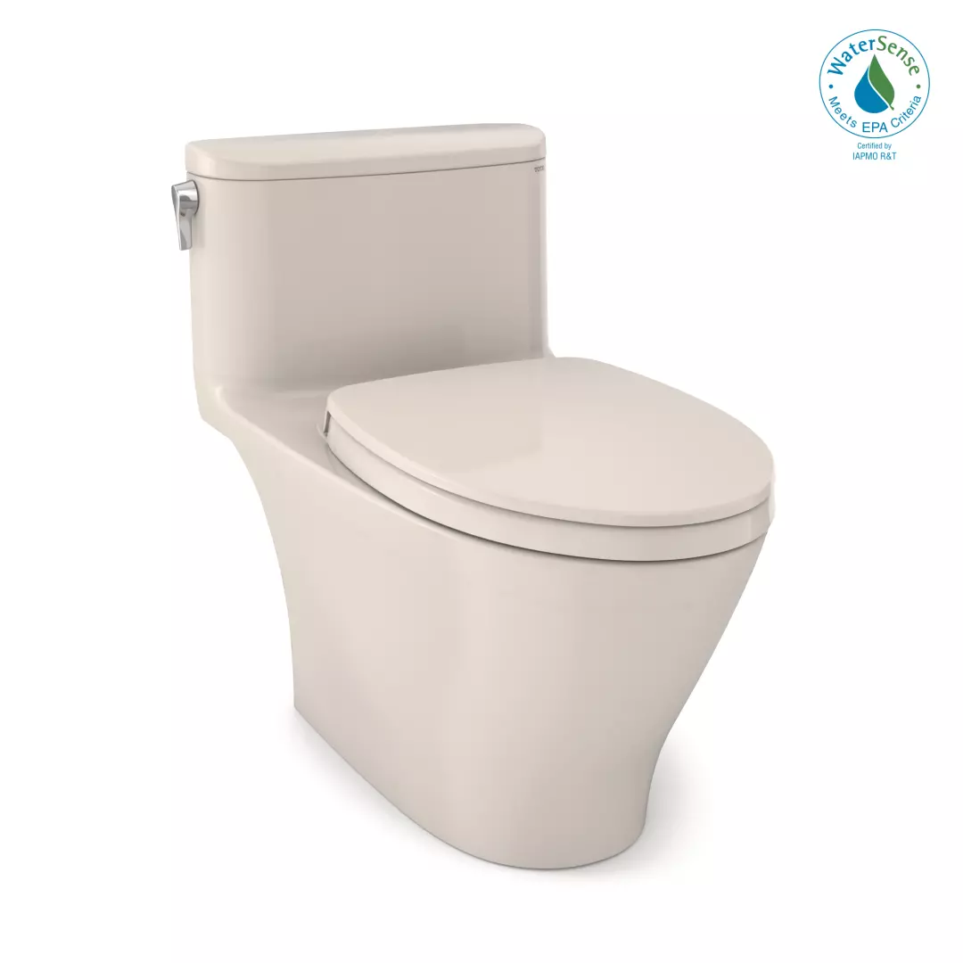 Nexus® 1G® One-Piece Elongated 1.0 GPF Universal Height Toilet with CEFIONTECT® and SS124 SoftClose Seat, WASHLET®+ Ready, Sedona Beige - MS642124CUFG#12 material