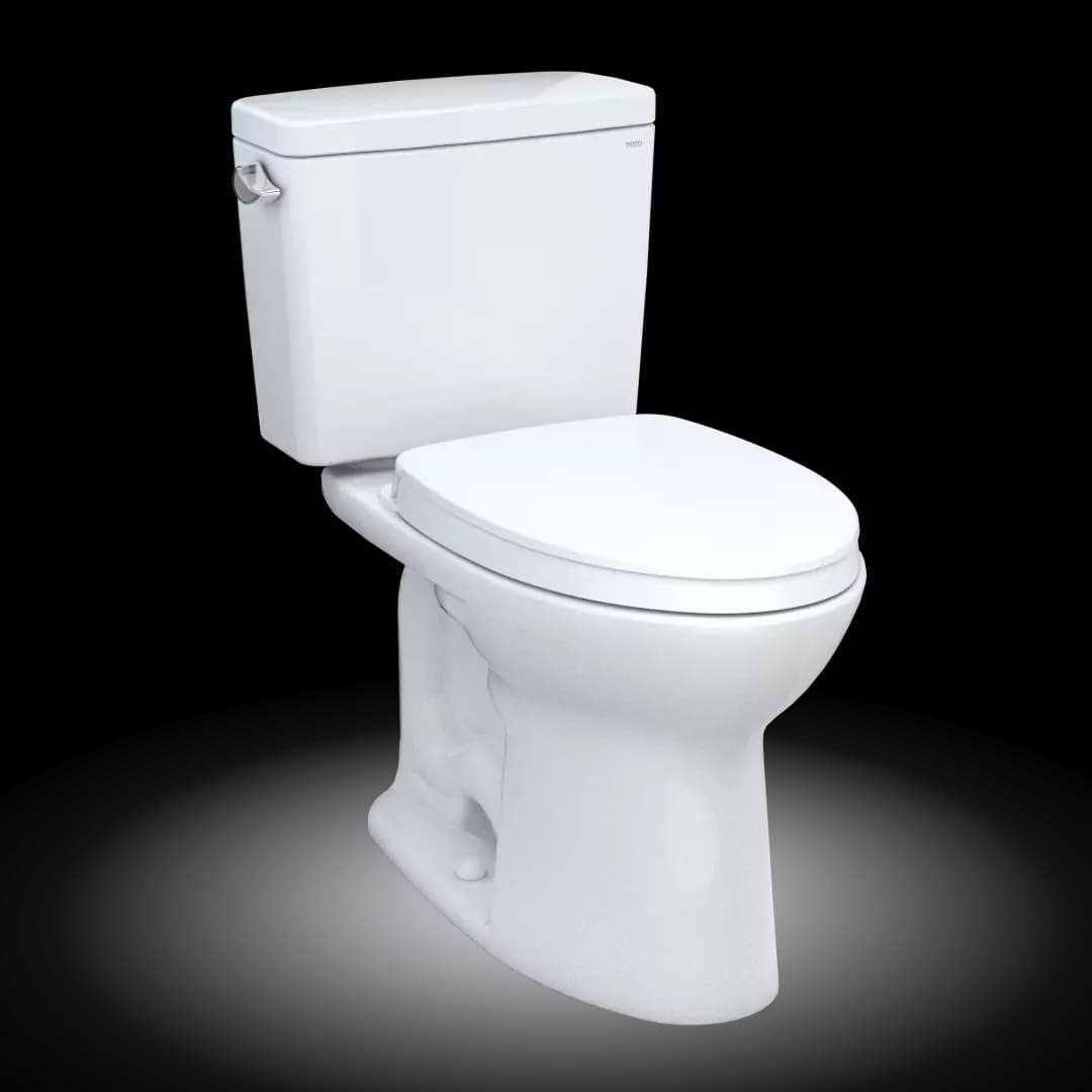 Drake® Two-Piece Elongated 1.6 GPF TORNADO FLUSH® Toilet with CEFIONTECT® and SoftClose® Seat, WASHLET®+ Ready, Cotton White - MS776124CSG#01 material