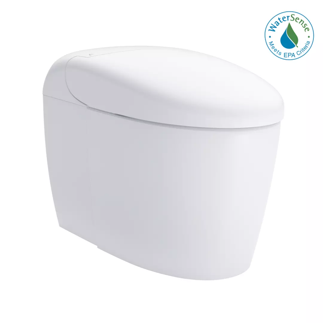 NEOREST® RS Dual Flush 1.0 or 0.8 GPF Toilet with Integrated Bidet Seat and EWATER+, Cotton White - MS8341CUMFG#01 material