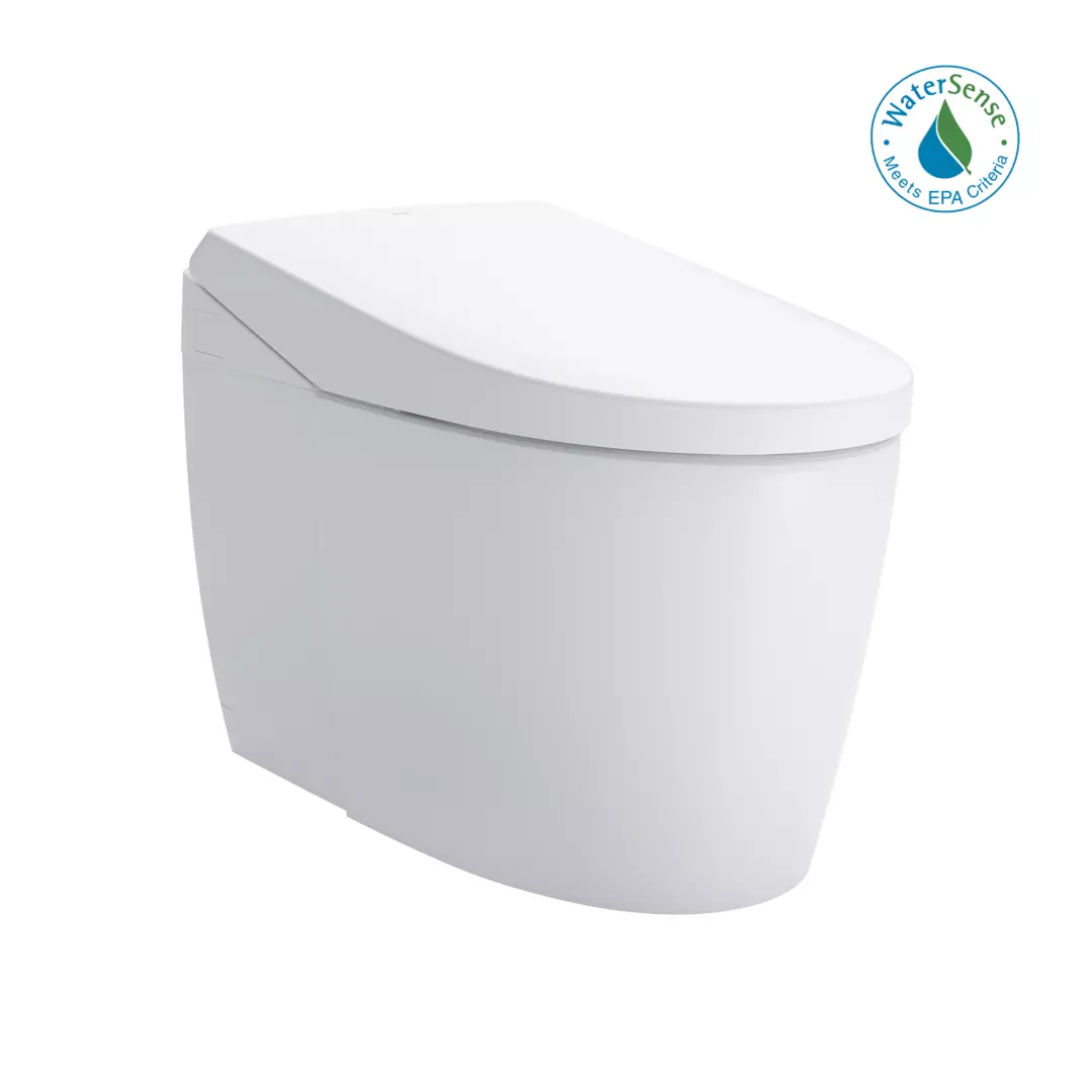 NEOREST® AS Dual Flush 1.0 or 0.8 GPF Toilet with Integrated Bidet Seat and EWATER+, Cotton White - MS8551CUMFG#01 material