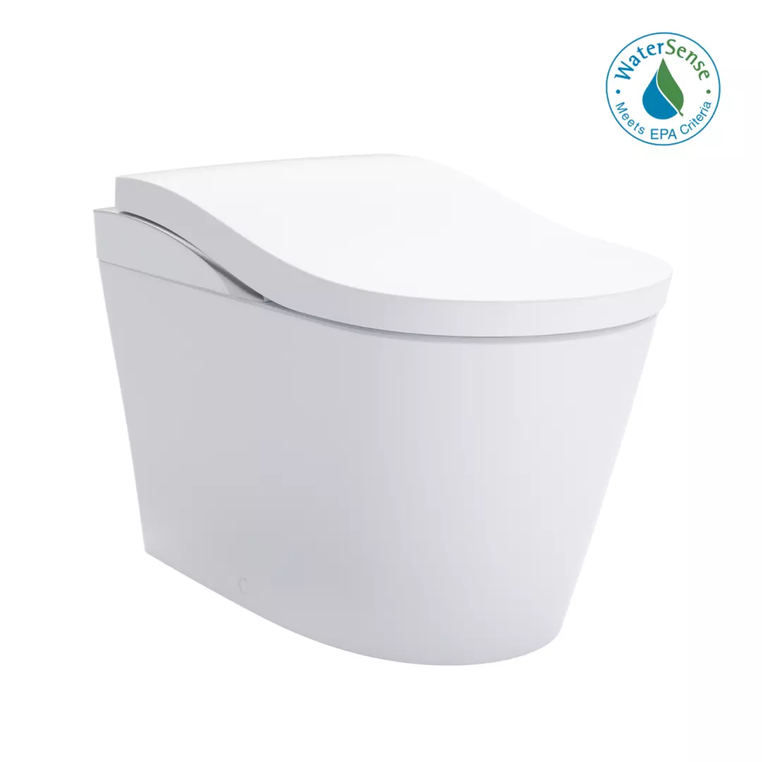 NEOREST® LS Dual Flush 1.0 or 0.8 GF Integrated Bidet Toilet, Cotton White with Silver Trim - MS8732CUMFG#01S material