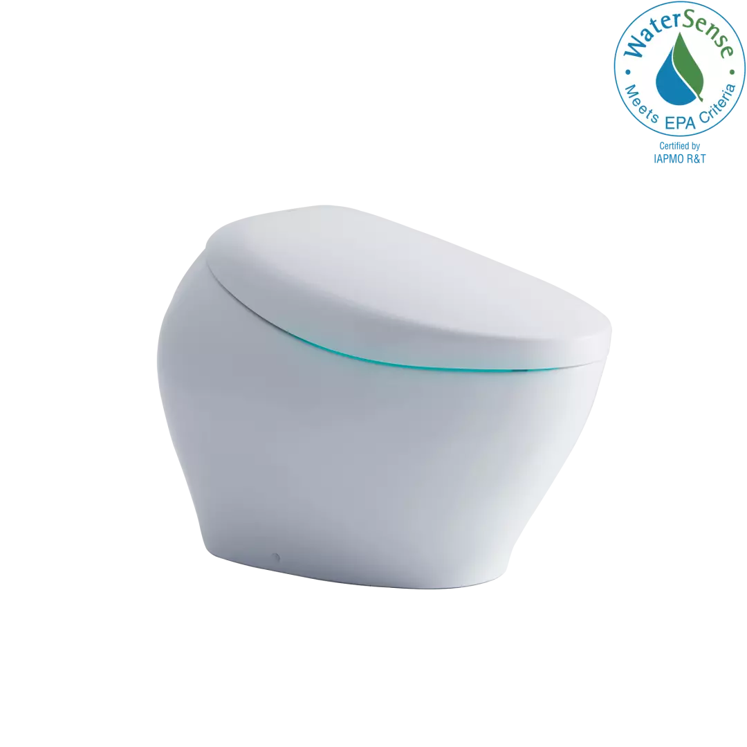 NEOREST® NX2 Dual Flush 1.0 or 0.8 GPF Toilet with Integrated Bidet Seat and EWATER+® and ACTILIGHT®, Cotton White - MS903CUMFX#01 material