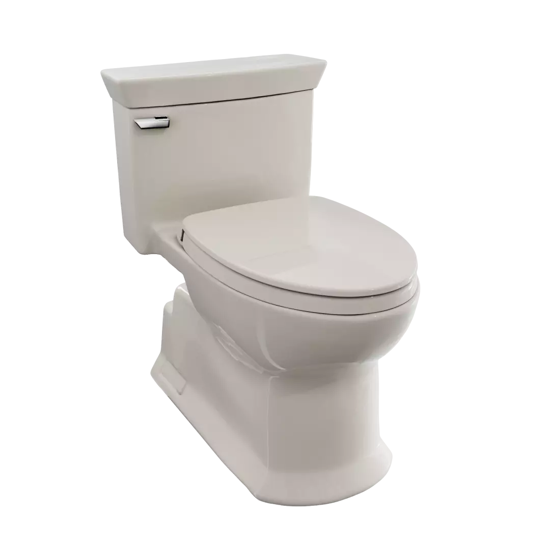 Soirée® One Piece Elongated 1.28 GPF Universal Height Skirted Toilet with CeFiONtect, Sedona Beige - MS964124CEFG#12 material