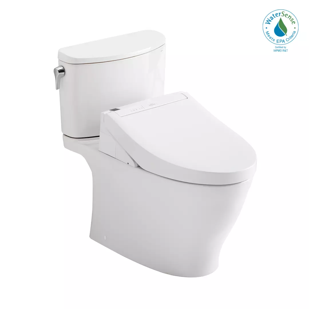 WASHLET®+ Nexus® Two-Piece Elongated 1.28 GPF Toilet with C5 Bidet Seat, Cotton White - MW4423084CEFG#01 material