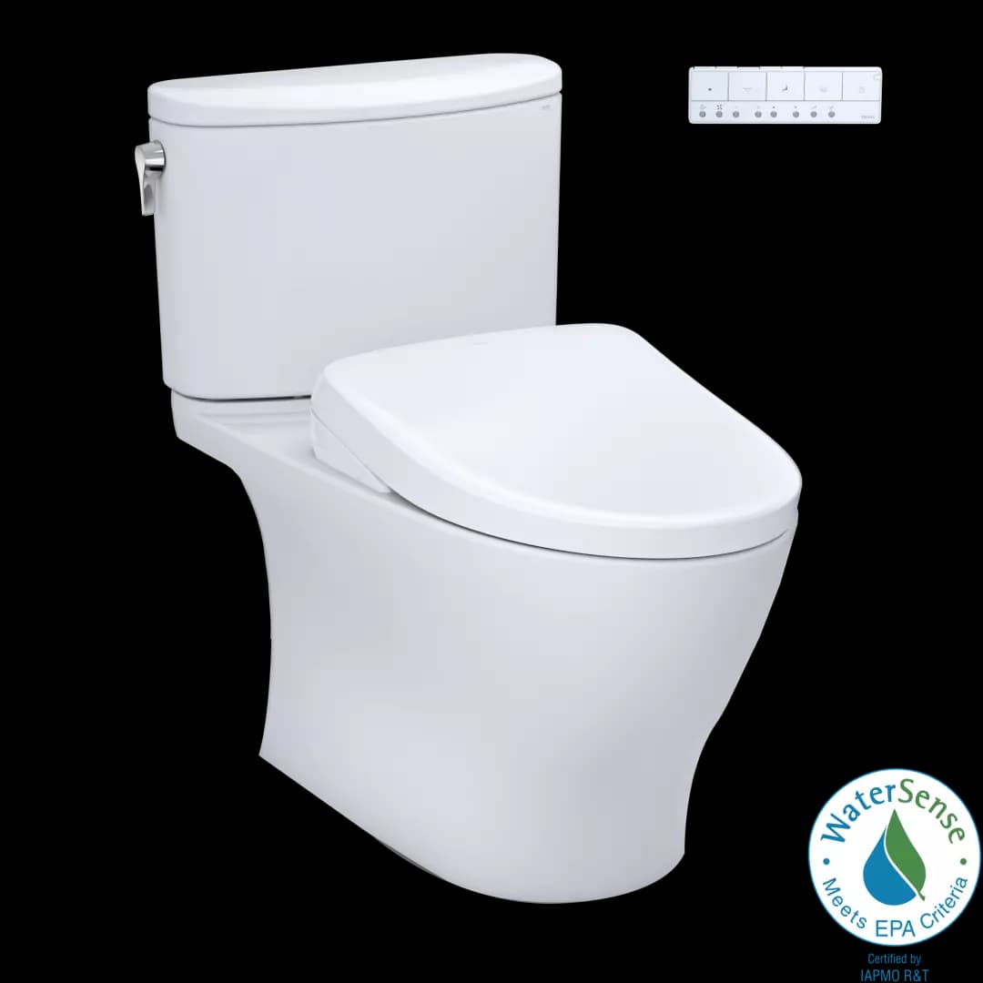 WASHLET®+ Nexus® 1G® Two-Piece Elongated 1.0 GPF Toilet with S7A Contemporary Bidet Seat, Cotton White - MW4424736CUFG#01 material