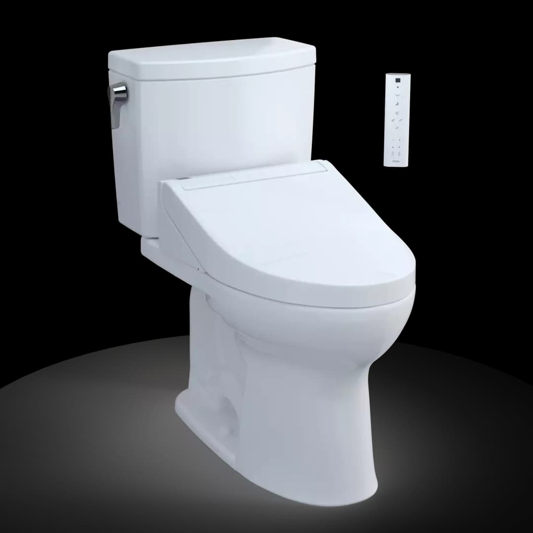 WASHLET+® Drake® II 1G® Two-Piece Elongated 1.0 GPF Toilet and WASHLET+® C5 Bidet Seat, Cotton White - MW4543084CUFG#01 material