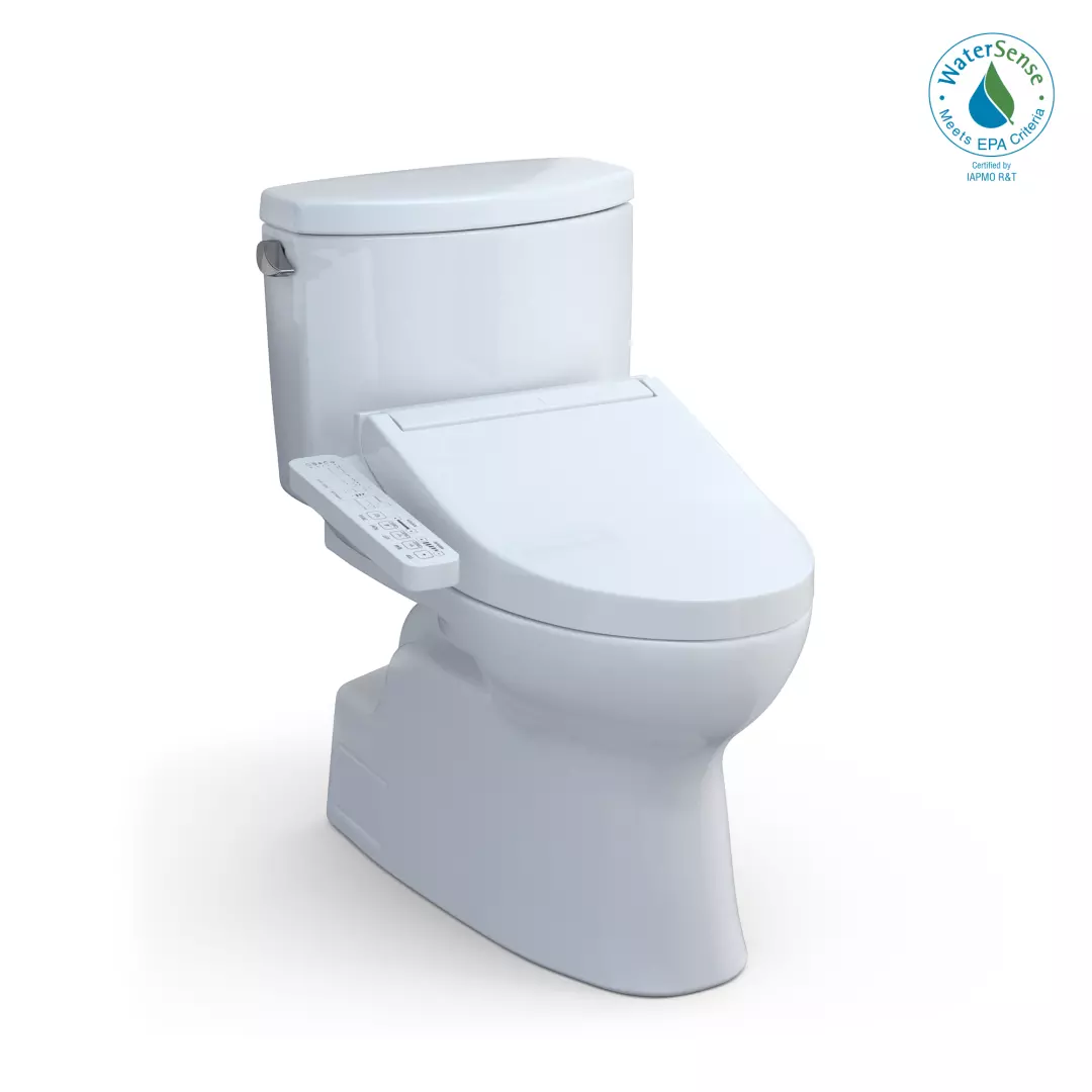 WASHLET+® Vespin® II Two-Piece Elongated 1.28 GPF Toilet and WASHLET+® C2 Bidet Seat, Cotton White - MW4743074CEFG#01 material