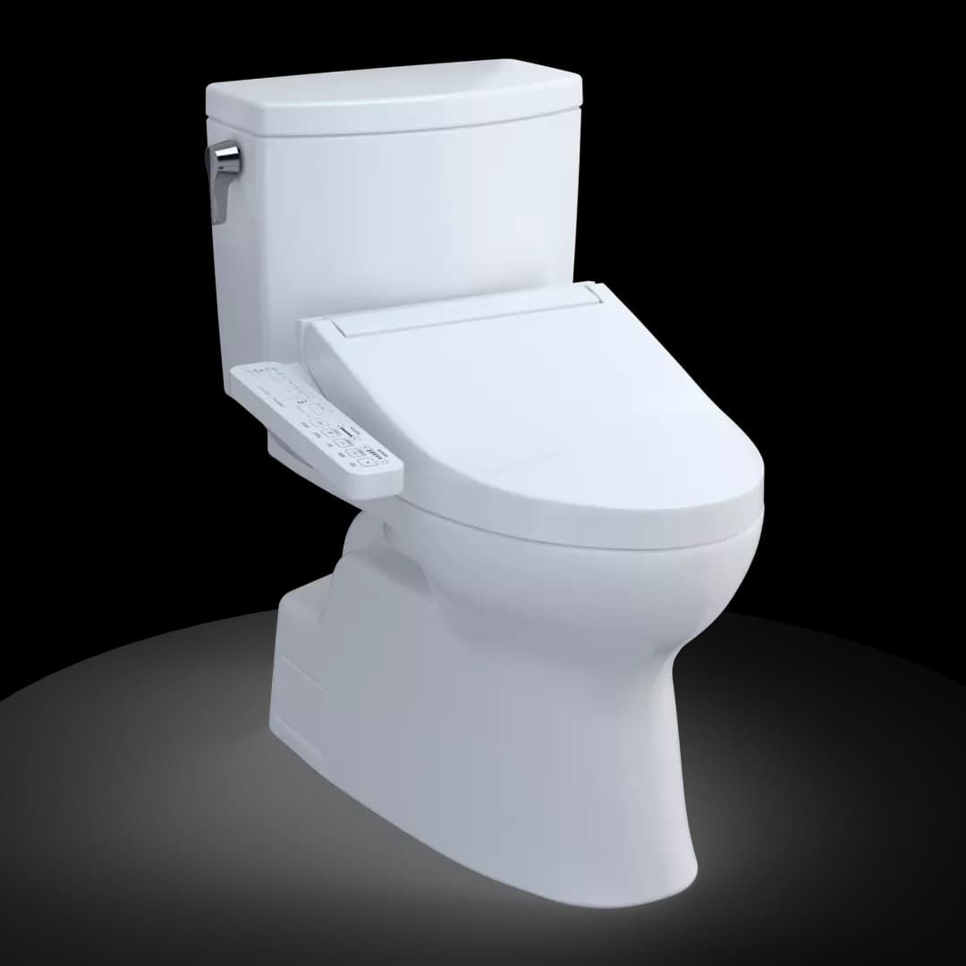 WASHLET+® Vespin® II 1G® Two-Piece Elongated 1.0 GPF Toilet and WASHLET+® C2 Bidet Seat, Cotton White - MW4743074CUFG#01 material