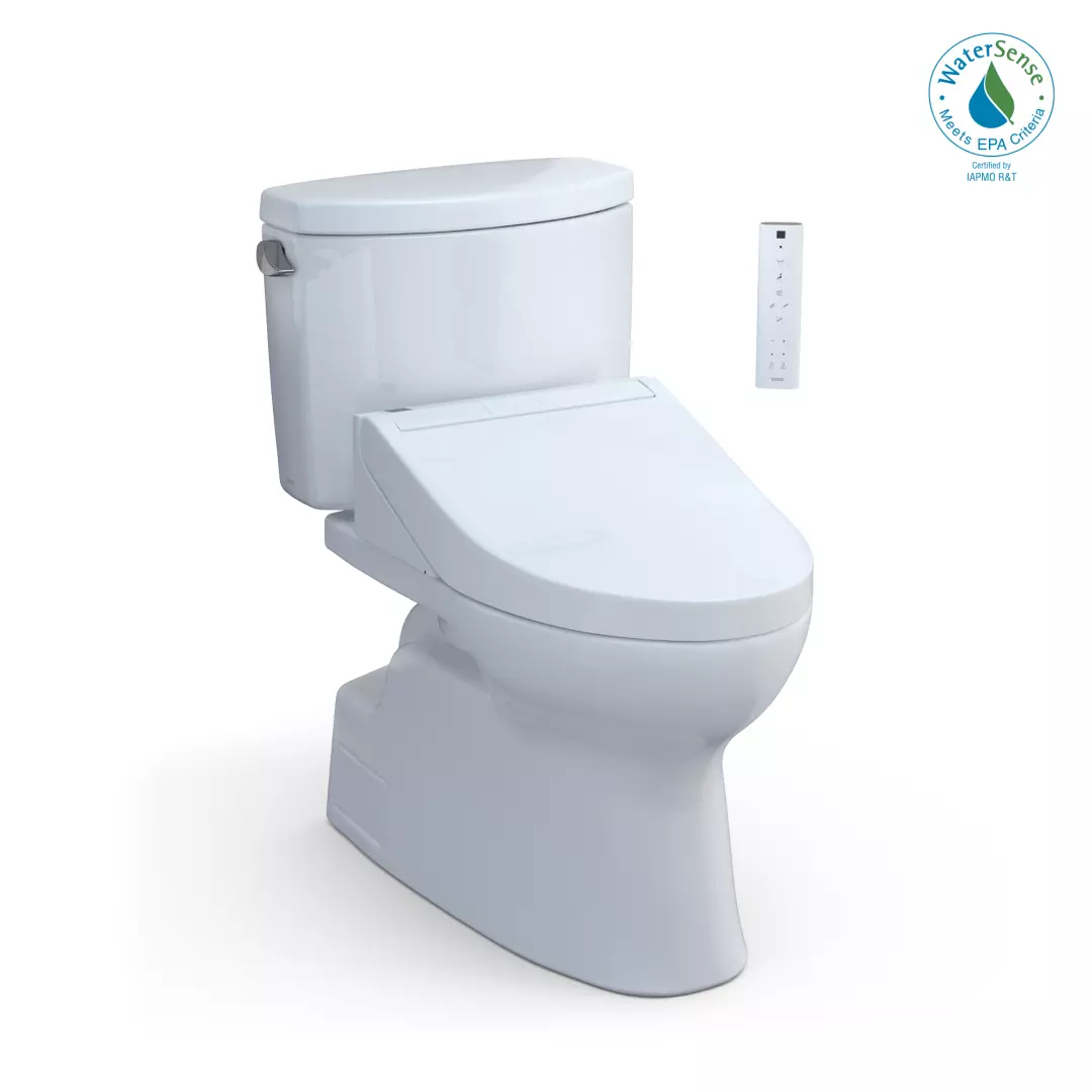 WASHLET+® Vespin® II Two-Piece Elongated 1.28 GPF Toilet and WASHLET+® C5 Bidet Seat, Cotton White - MW4743084CEFG#01 material