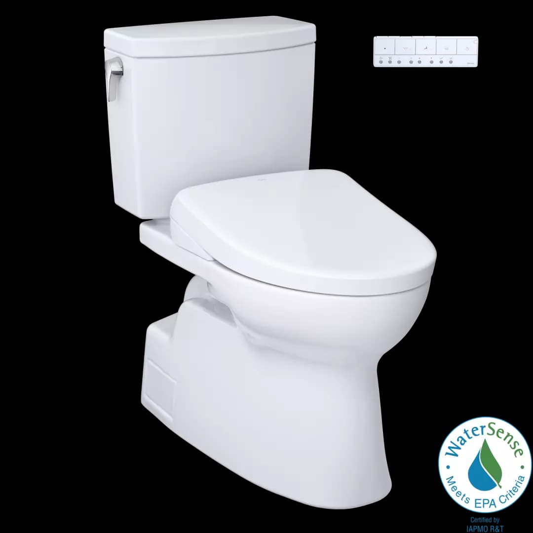 WASHLET®+ Vespin® II 1G® Two-Piece Elongated 1.0 GPF Toilet and WASHLET®+ S7 Contemporary Bidet Seat, Cotton White - MW4744726CUFG#01 material