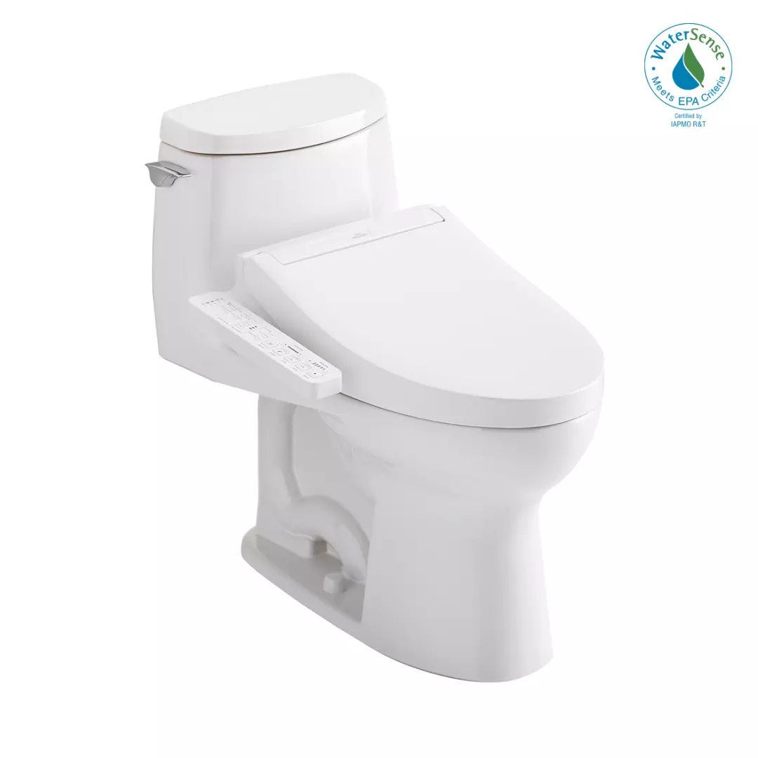 WASHLET+® UltraMax® II 1G® One-Piece Elongated 1.0 GPF Toilet and WASHLET+® C2 Bidet Seat, Cotton White - MW6043074CUFG#01 material