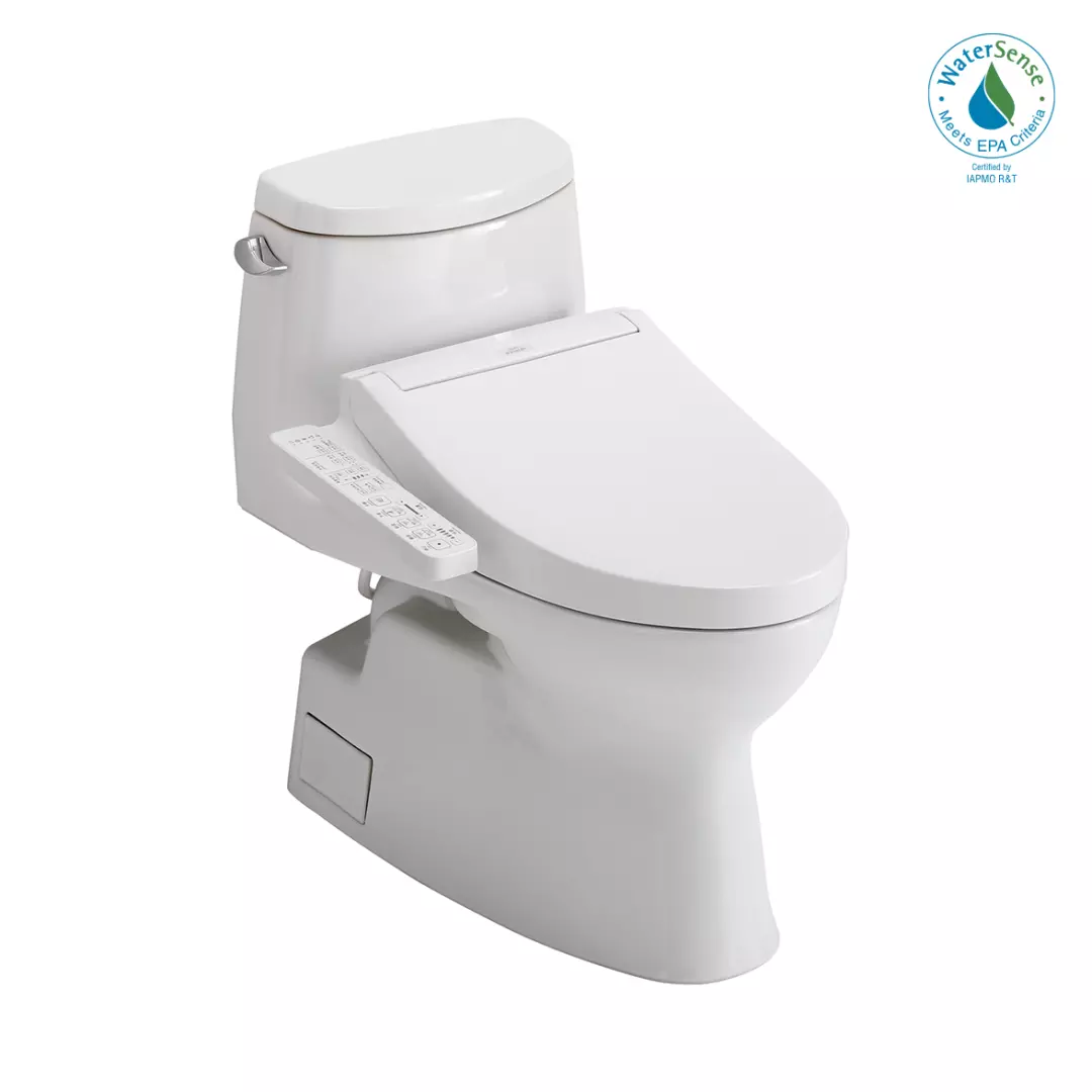 WASHLET+® Carlyle® II One-Piece Elongated 1.28 GPF Toilet and WASHLET+® C2 Bidet Seat, Cotton White - MW6143074CEFG#01 material