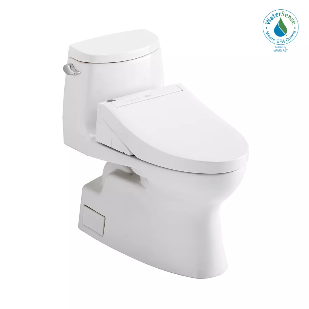 WASHLET+® Carlyle® II 1G® One-Piece Elongated 1.0 GPF Toilet and WASHLET+® C5 Bidet Seat, Cotton White - MW6143084CUFG#01 material