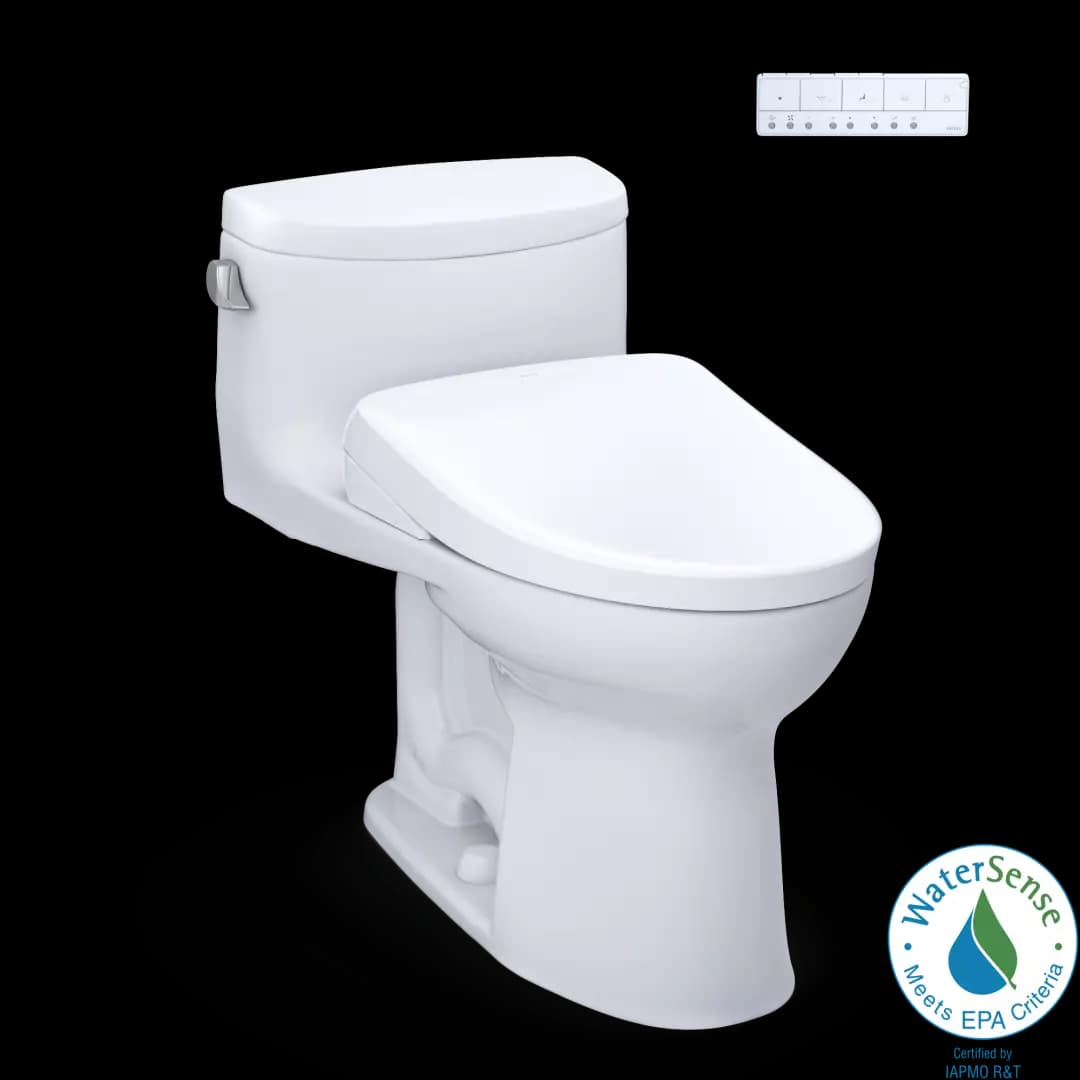 WASHLET®+ Supreme® II One-Piece Elongated 1.28 GPF Toilet and WASHLET®+ S7A Contemporary Bidet Seat, Cotton White - MW6344736CEFG#01 material