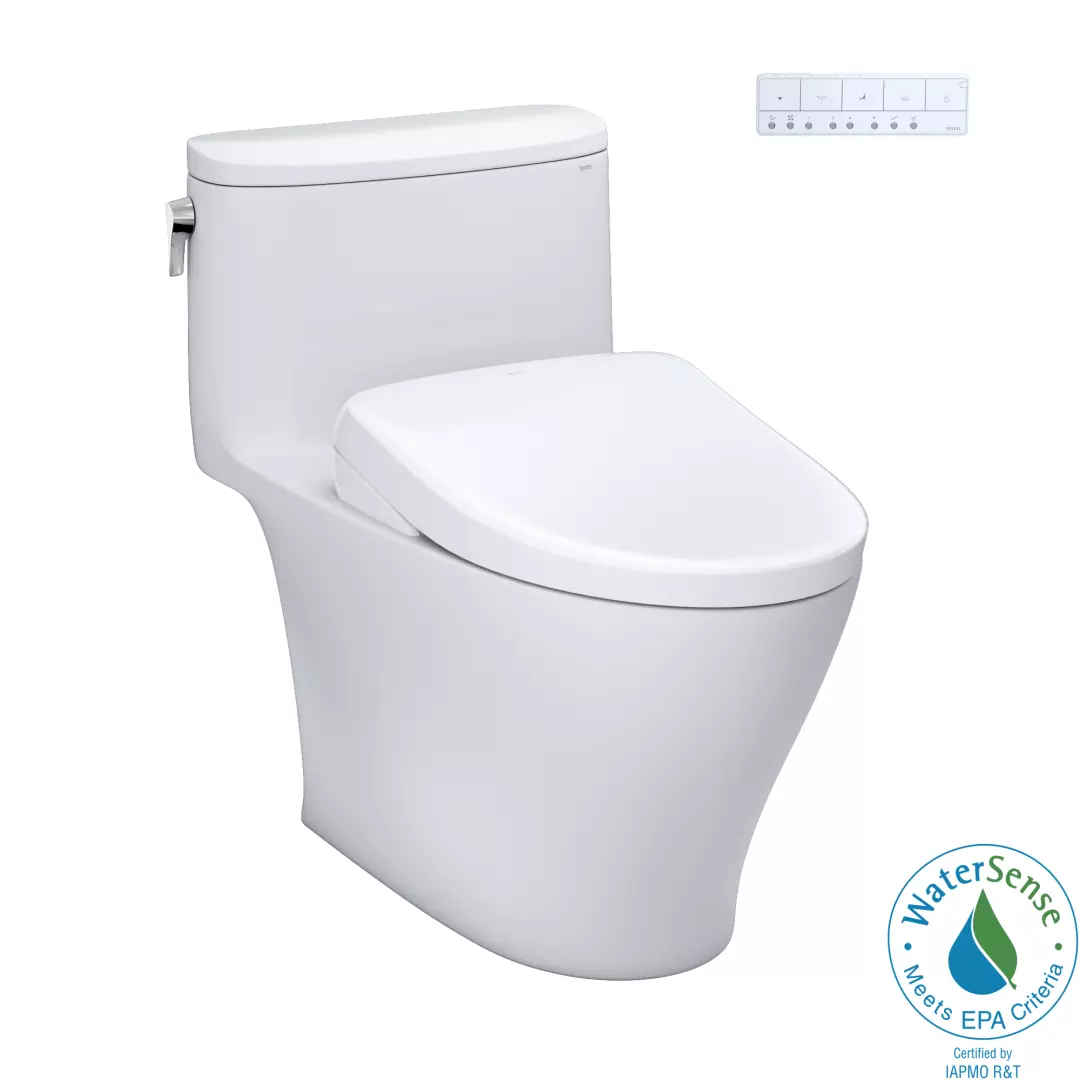 WASHLET®+ Nexus® One-Piece Elongated 1.28 GPF Toilet with S7A Contemporary Bidet Seat, Cotton White - MW6424736CEFG#01 material