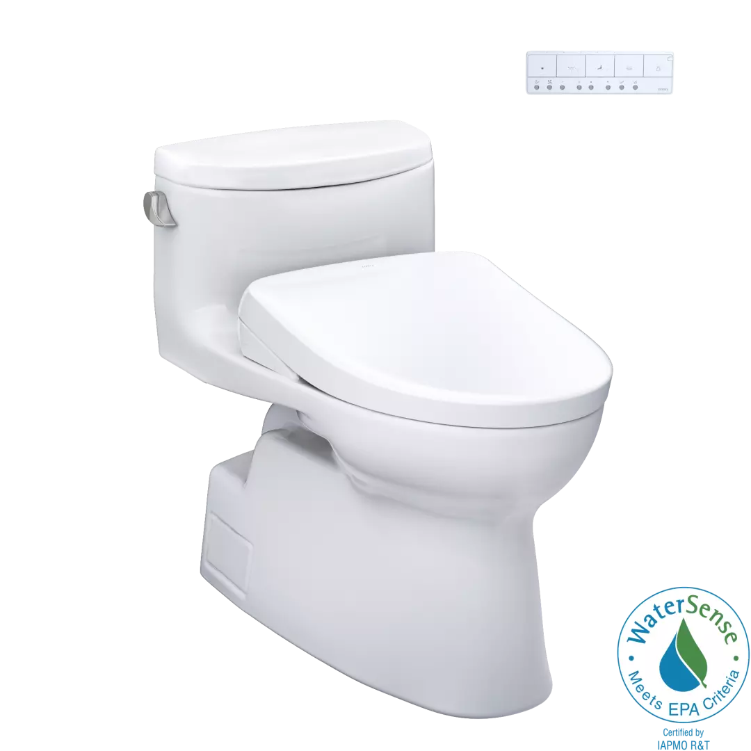 WASHLET®+ Carolina® II One-Piece Elongated 1.28 GPF Toilet and WASHLET®+ S7 Contemporary Bidet Seat, Cotton White - MW6444736CEFG#01 material