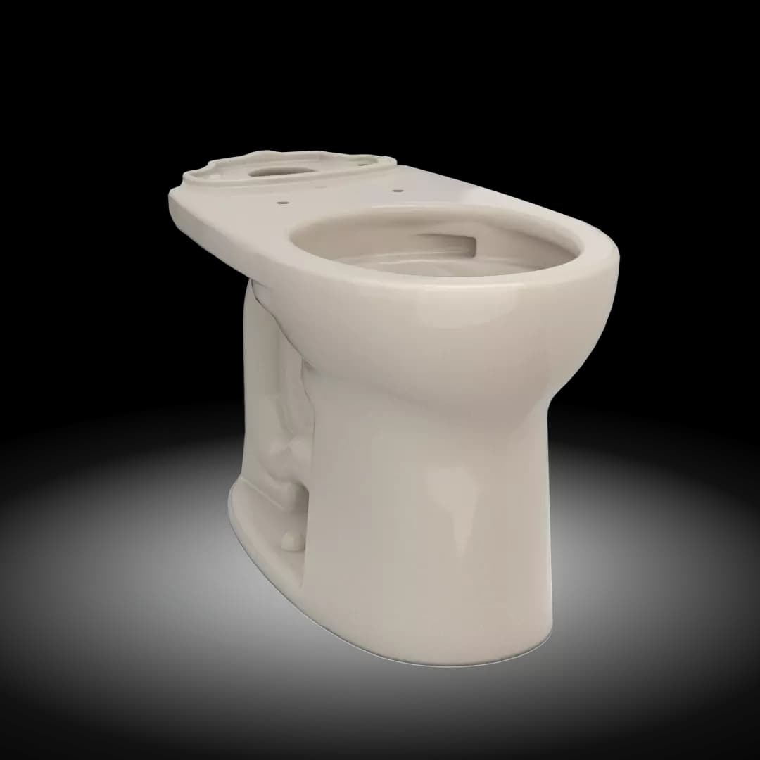 Drake® Round TORNADO FLUSH® Toilet Bowl with CEFIONTECT®, Bone - C775CEFG#03 material