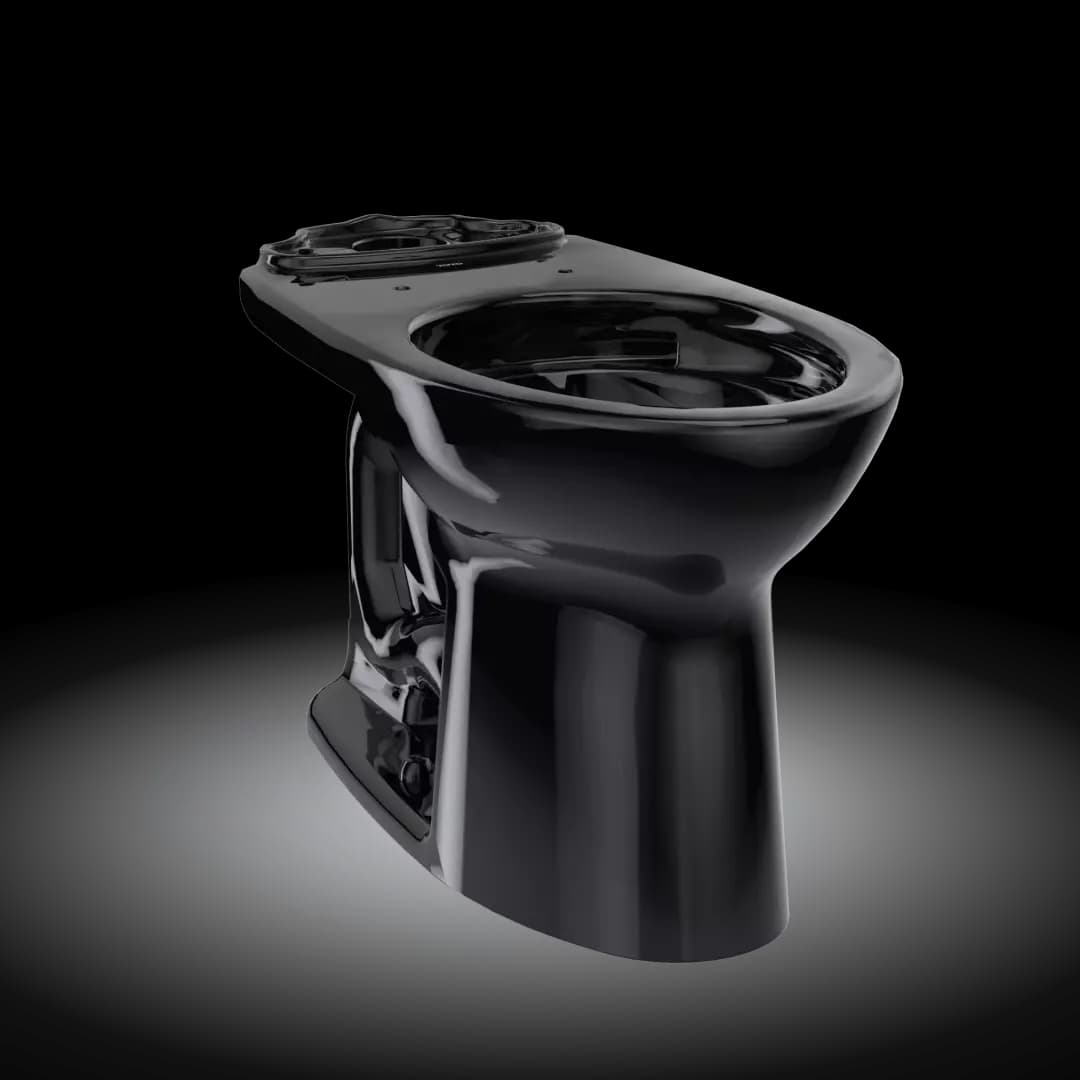 Drake® Elongated TORNADO FLUSH® Toilet Bowl, Ebony - C776CE#51 material