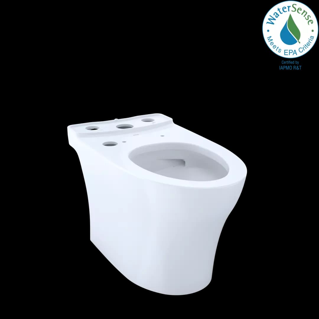 TOTO Aquia IV WASHLET+ Elongated Skirted Toilet Bowl with CEFIONTECT, Cotton White - CT446CEGNT40#01 material