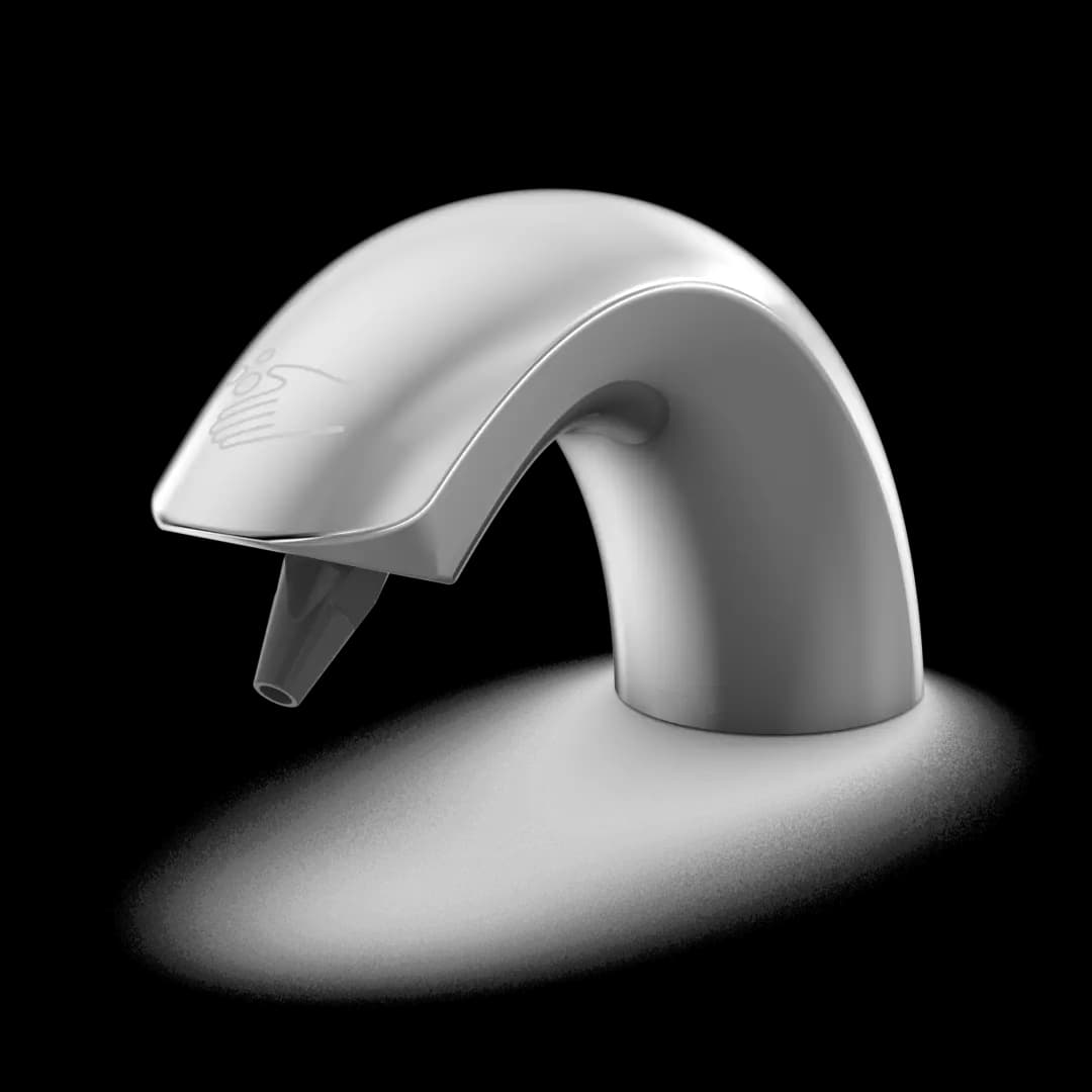 Touchless Auto Sensor Soap Dispenser Controller with 3 Liter Reservoir Tank and 3 Spouts, Chrome- TES203AA#CP material